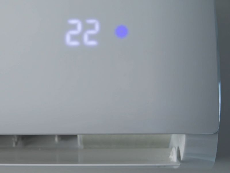 prikaz inverter klime koja je podešena na 22 stepena